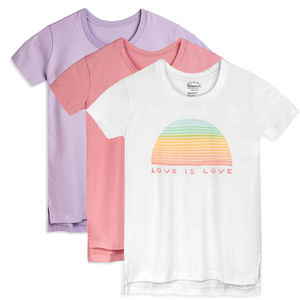 Mightly Girls Love is Love Pastel T-Shirt size: 6-14 Years